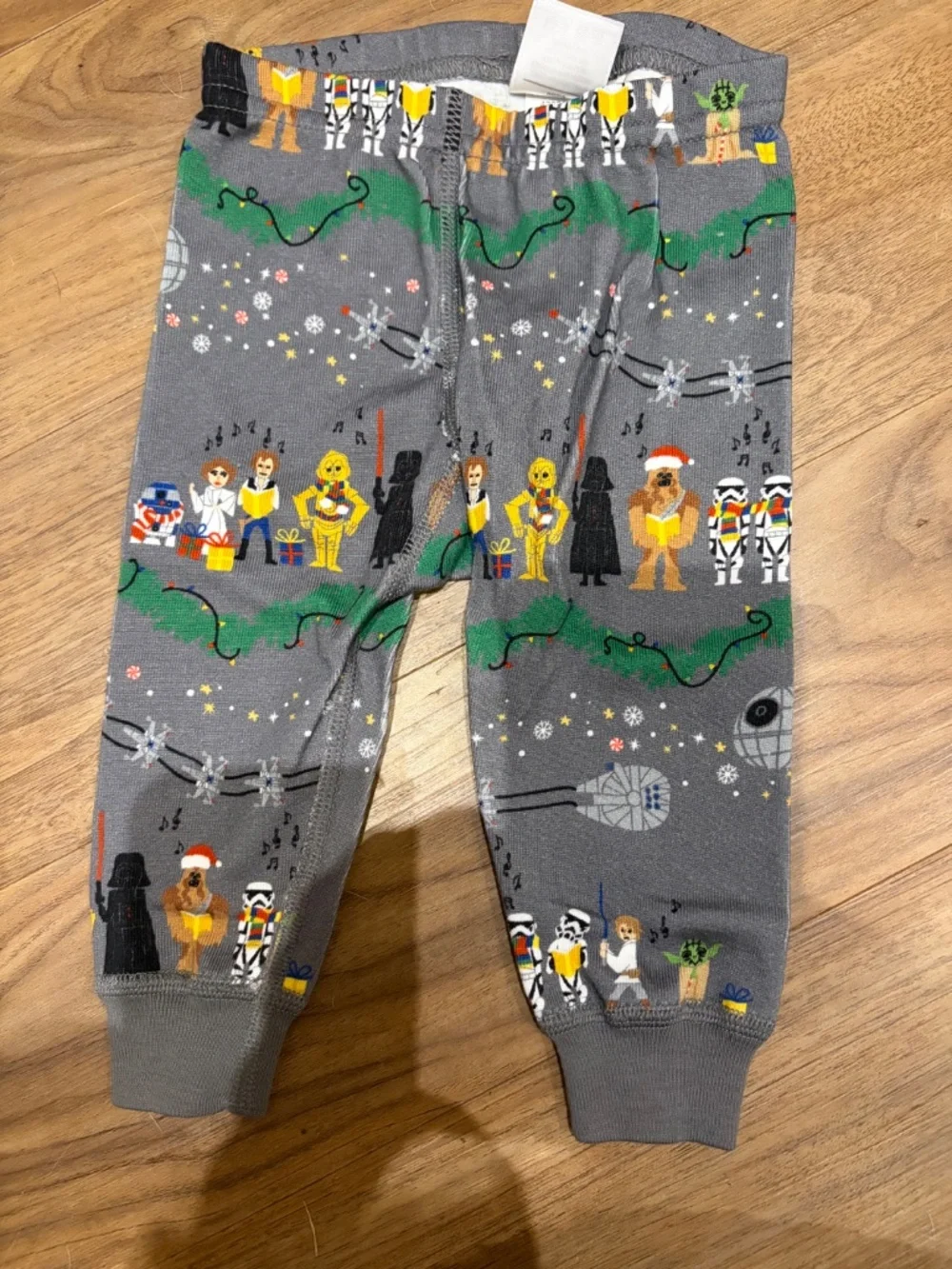 Hanna Andersson Holiday Star Wars Carollers Organic Pajama Set Baby Size 3-6 Mos
